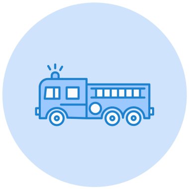 itfaiye aracı vektör simgesi modern basit tasarım