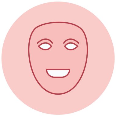 Yüz maskesi. Web simgesi