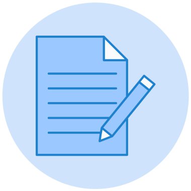 Belge. Web simgesi basit illüstrasyon