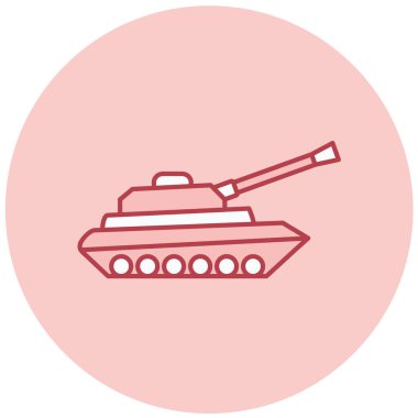 Askeri tank. Basit resimleme