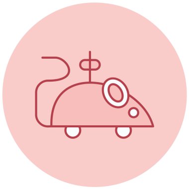 fare oyuncak simgesi, basit tasarım vektör çizimi