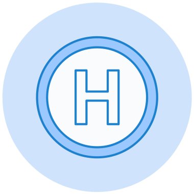 Hastane Simgesi Vektör İllüstrasyonu