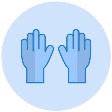 Eldiven. Web simgesi basit illüstrasyon