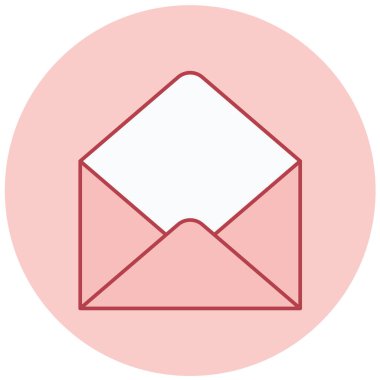 Zarf. Web simgesi basit illüstrasyon