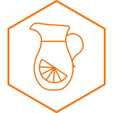 Limonata simgesi beyaz arkaplanda izole edildi. vektör illüstrasyonu