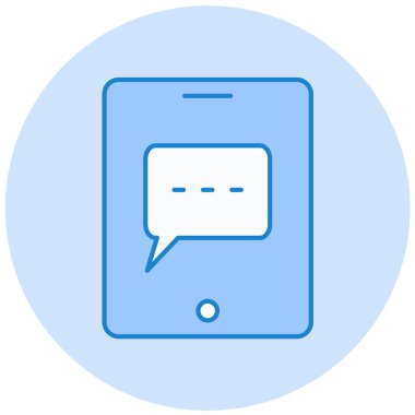 Konuş. Web simgesi basit illüstrasyon