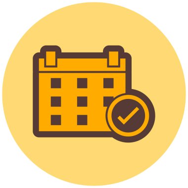 Takvim. Web simgesi basit illüstrasyon