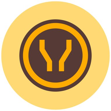 Yol simgesi, vektör illüstrasyonu