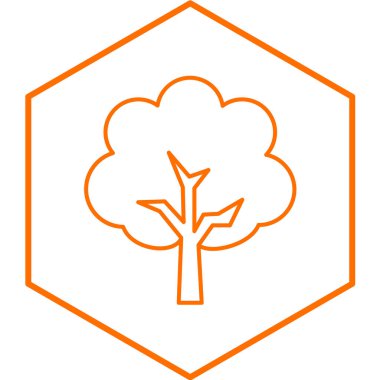 Beyaz arkaplanda izole edilmiş turuncu makas simgesi. Budama işareti. Simgeleri renk kare düğmelerine ayır. vektör