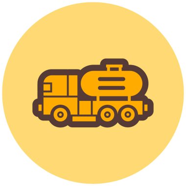 Kamyon. Web simgesi basit illüstrasyon