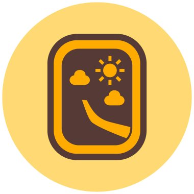 Güneş. Web simgesi basit illüstrasyon