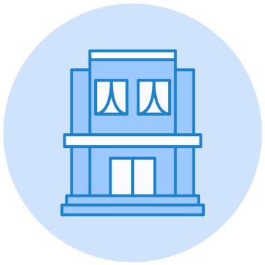 Bina. Web simgesi basit tasarım