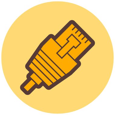 Modern oto tamir simgesinin vektör illüstrasyonu