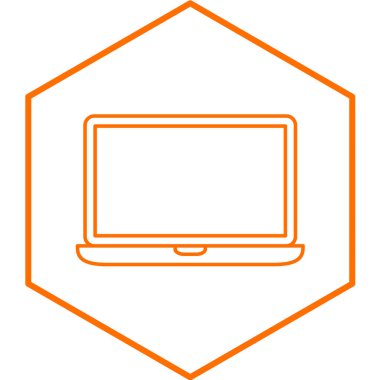 dizüstü bilgisayar simgesi. vektör illüstrasyonu