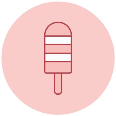 dondurma simgesi, vektör illüstrasyonu