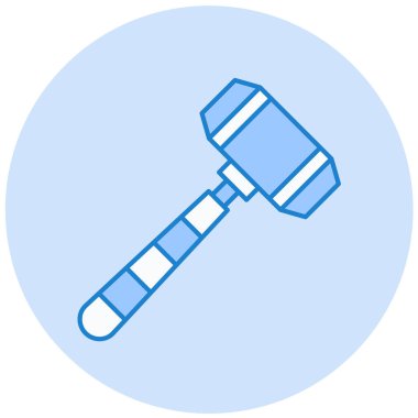 Çekiç ikonu vektör illüstrasyonu