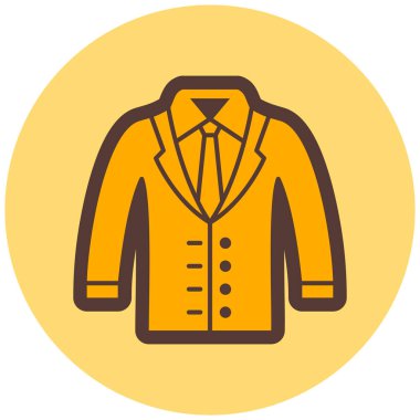 Takım elbise. Web simgesi basit illüstrasyon