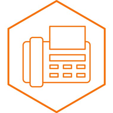 Yazıcı simgesi vektör illüstrasyonu