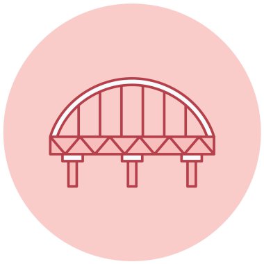 Köprü. Web simgesi basit illüstrasyon