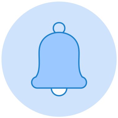 Zil. Web simgesi basit illüstrasyon