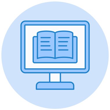 Kitap. Web simgesi basit illüstrasyon