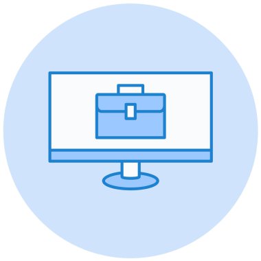 vektör lcd simgesi illüstrasyonu