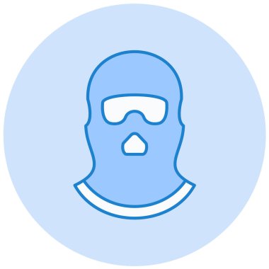 Maske. Web simgesi basit illüstrasyon