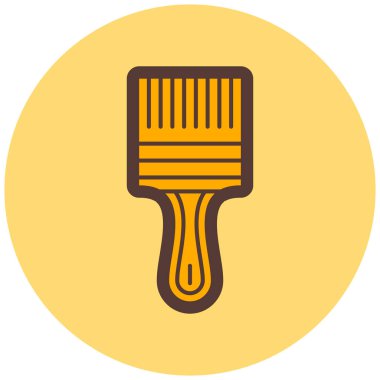 boya fırça düz vektör simgesi