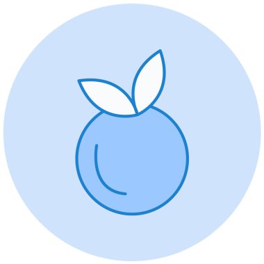 Elma. Web simgesi basit illüstrasyon