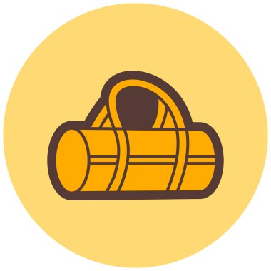 Kamp ve kamp simgesinin vektör çizimi