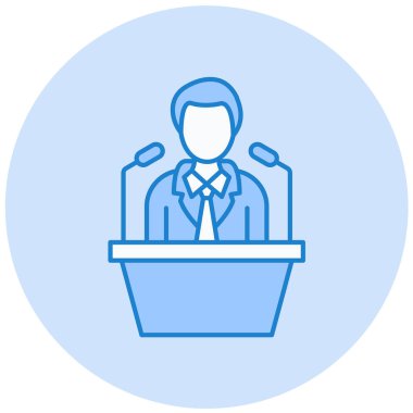 İş adamı. Web simgesi basit illüstrasyon