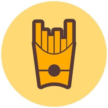 Patates. Web simgesi basit illüstrasyon