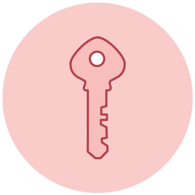 Anahtar. Web simgesi basit illüstrasyon