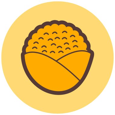 Yemek. Web simgesi basit illüstrasyon