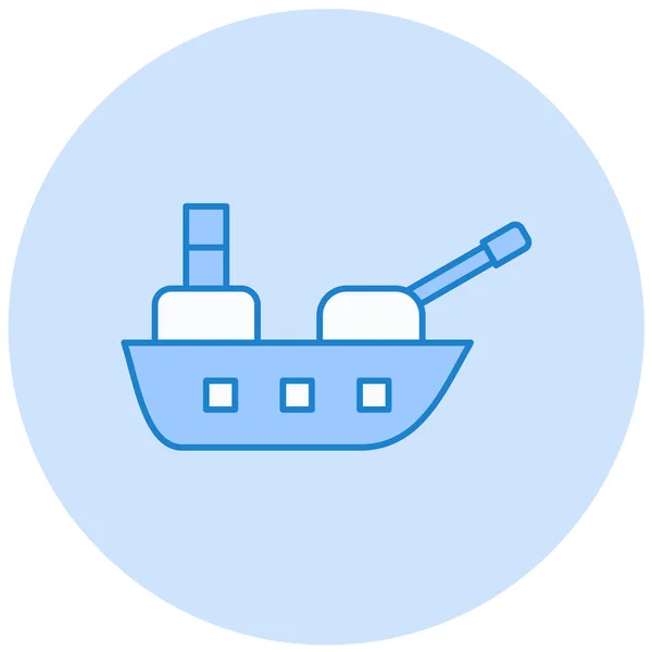 Schip Web Icoon Eenvoudige Illustratie — Stockvector