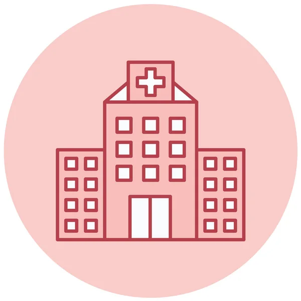 医院大楼 简单的设计 — 图库矢量图片