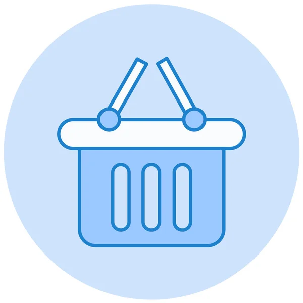 Shopping Basket Icon Vector Illustration — Stock Vector