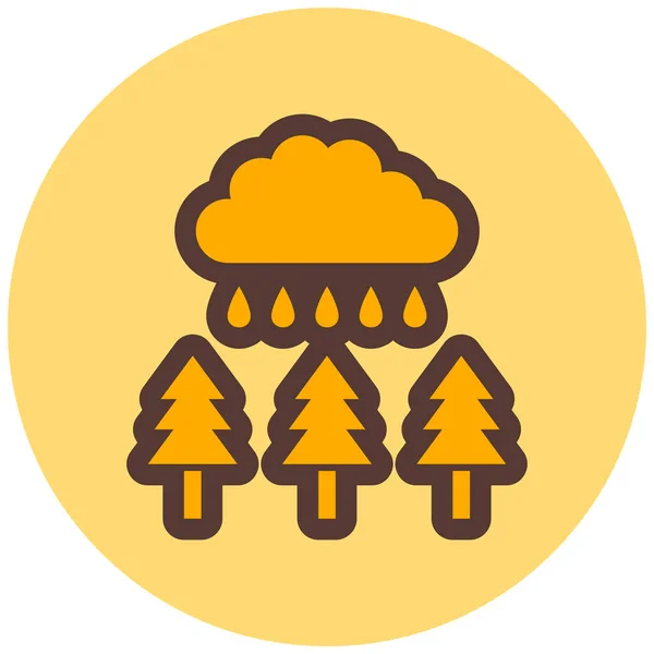 Weather Web Icon Simple Illustration — Stock Vector