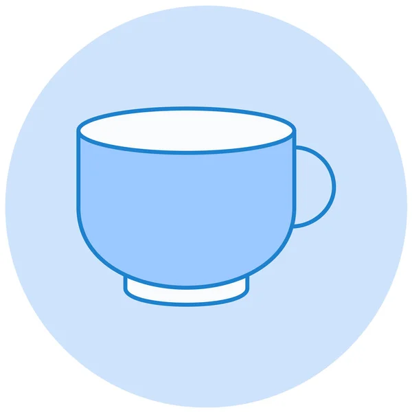 Taza Icono Web Ilustración Simple — Archivo Imágenes Vectoriales