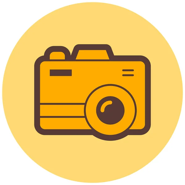 Een Camera Web Icoon Eenvoudige Illustratie — Stockvector