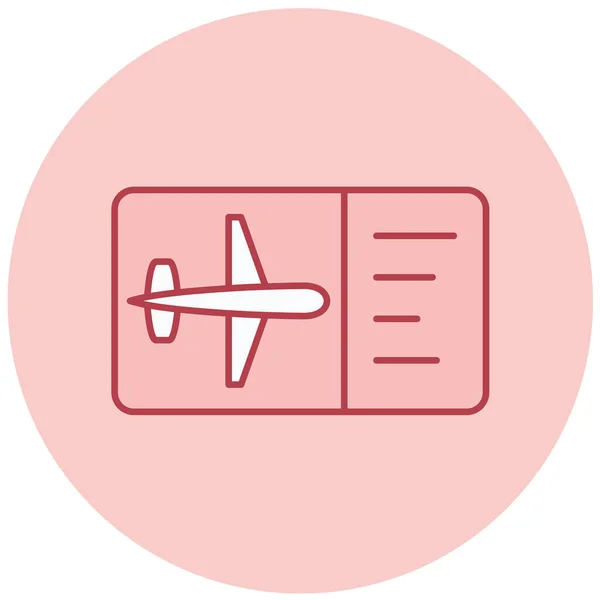 Vektor Illustration Für Flugtickets — Stockvektor