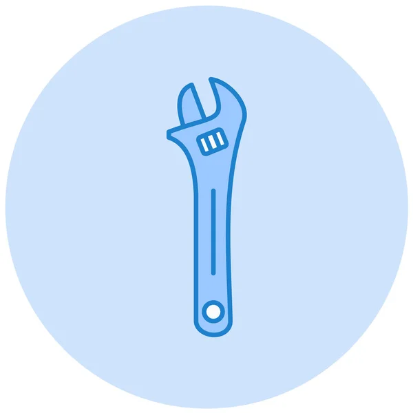 Wrench Modern Icon Vector Illustration — Vettoriale Stock