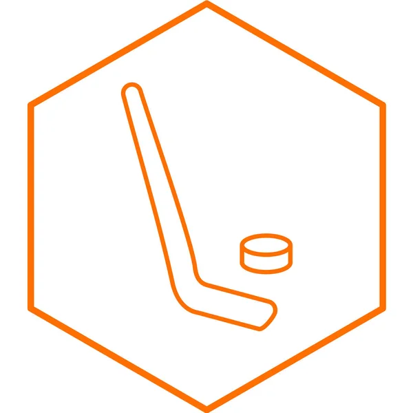 Illustration Vectorielle Icône Hockey — Image vectorielle