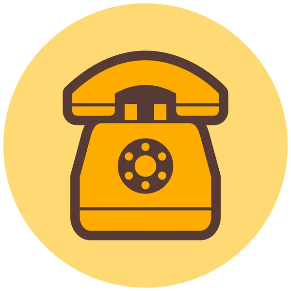 Telefon Web Symbol Einfache Illustration — Stockvektor