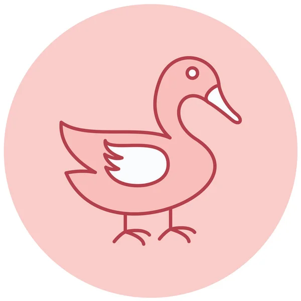 Duck Vector Icon Modern Simple Design — Stock Vector