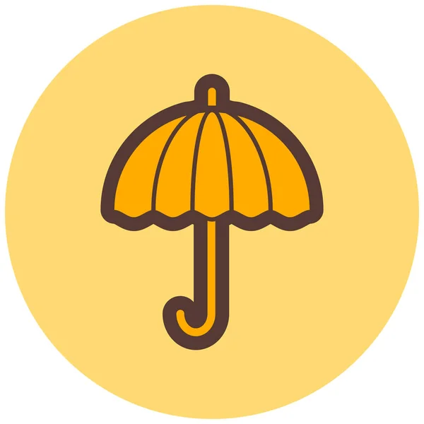 Parapluie Icône Web Illustration Simple — Image vectorielle