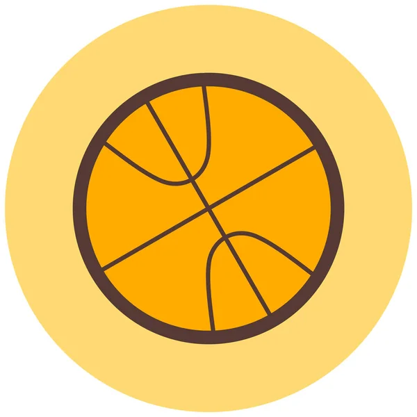 Баскетбол Веб Іконка Проста Ілюстрація — стоковий вектор
