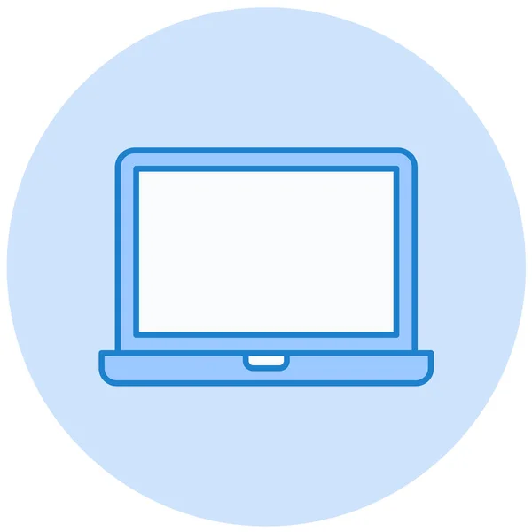 Laptop Modern Icon Vector Illustration — Archivo Imágenes Vectoriales