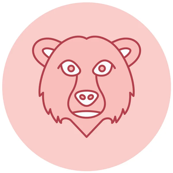 Medvěd Čelit Vektorové Ikony — Stockový vektor