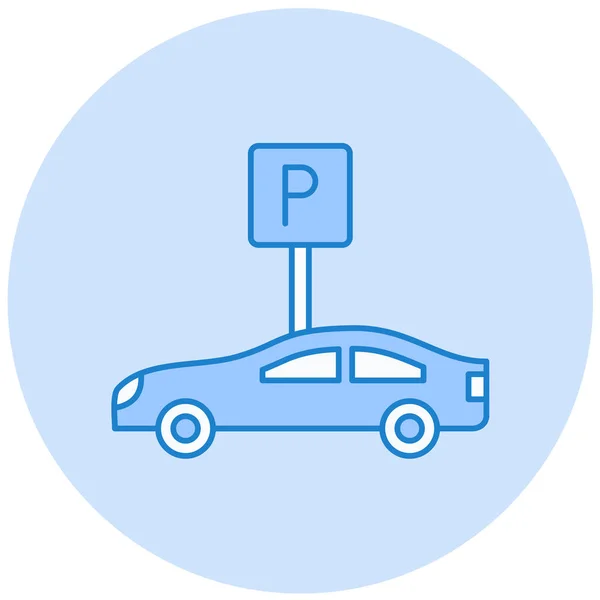 Car Parking Web Icon Simple Illustration — Stockový vektor